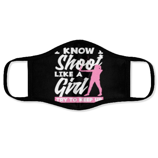 Archery Girls Face Masks