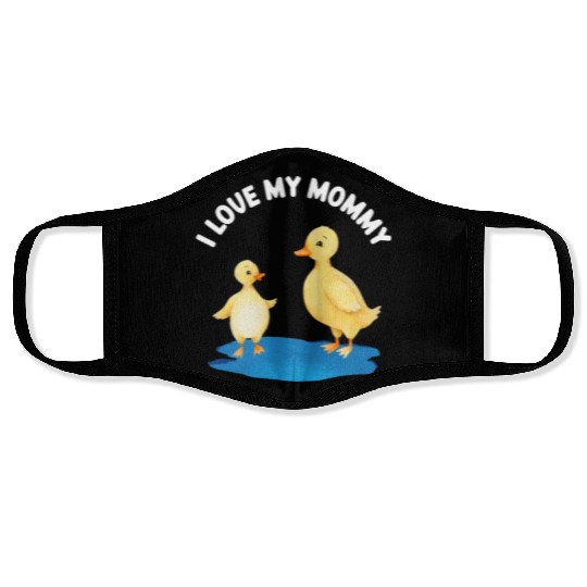 Duck And Duckling Mother's Day For Kids And Adults Face Masks