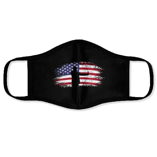Archery Bow America USA Face Masks