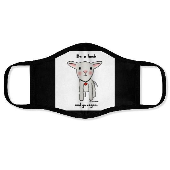 Be a Lamb and Go Vegan Face Masks