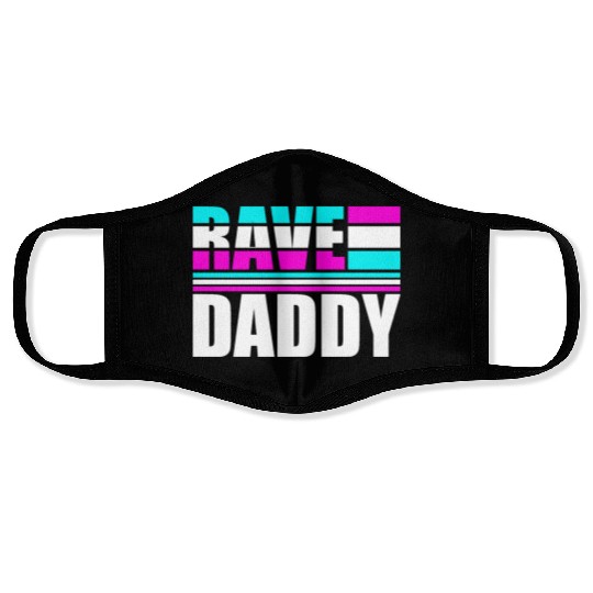 Rave Daddy EDM Techno Music Raver Party Festival Face Masks