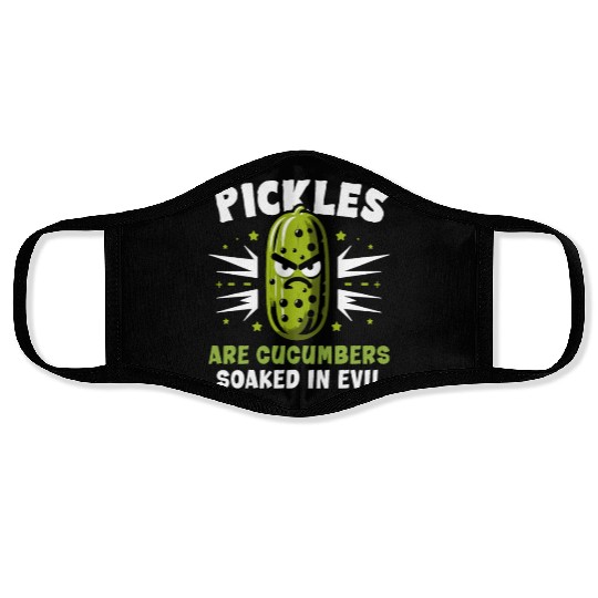 Pickle Lover Funny Pickle Dill pickle Pickled Face Masks