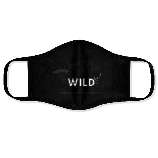 Born To Be Wild Silhouettes Face Masks