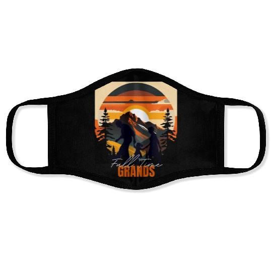 Full time Grands - Funny Grandparents Face Masks