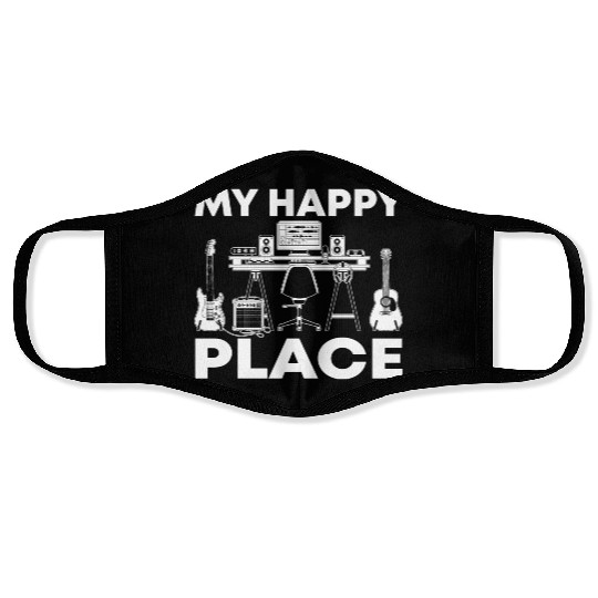 Funny Music Producer Sound Engineer Face Masks