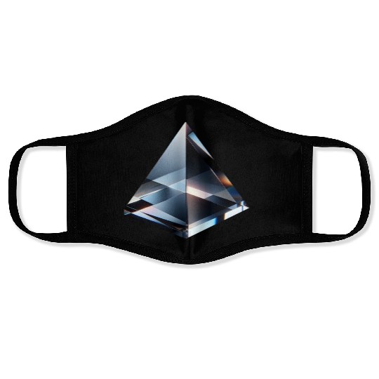 Reflective Glass Pyramid Face Masks