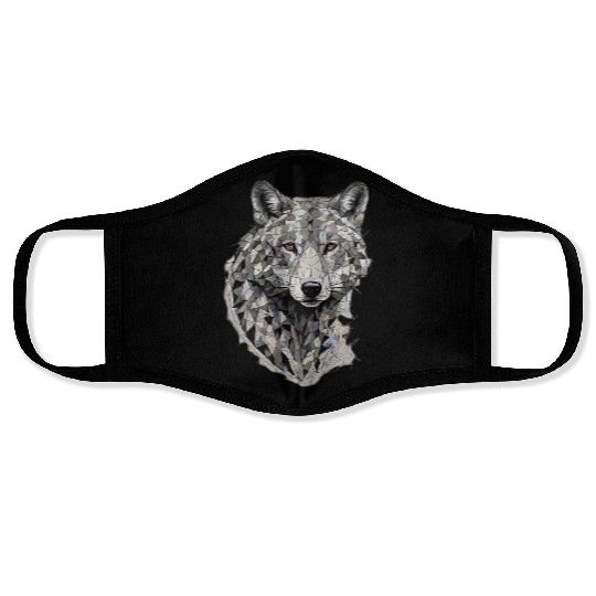 the wolf Face Masks