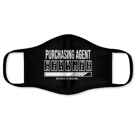 Retirement gift idea Retired Purchasing-Agent Face Masks