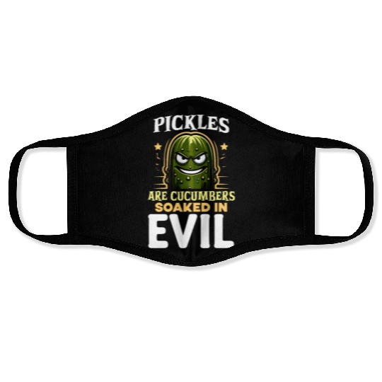 Pickle Lover Funny Pickle Dill pickle Pickled Face Masks