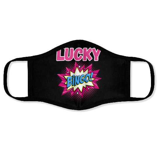 Lucky bingo Face Masks