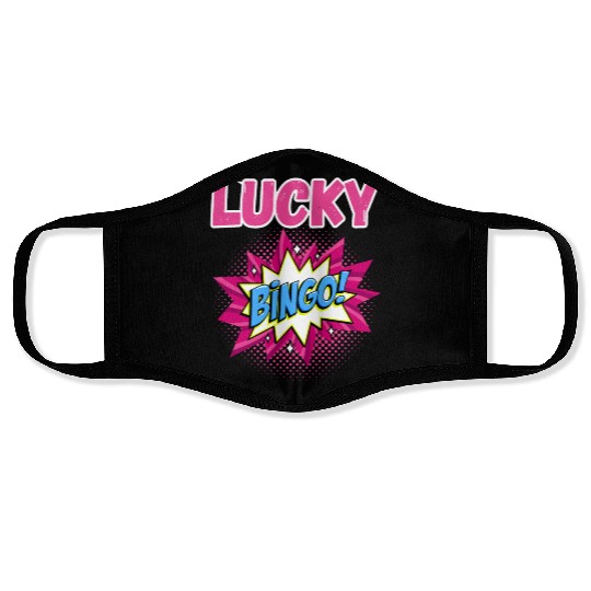 Lucky bingo Face Masks