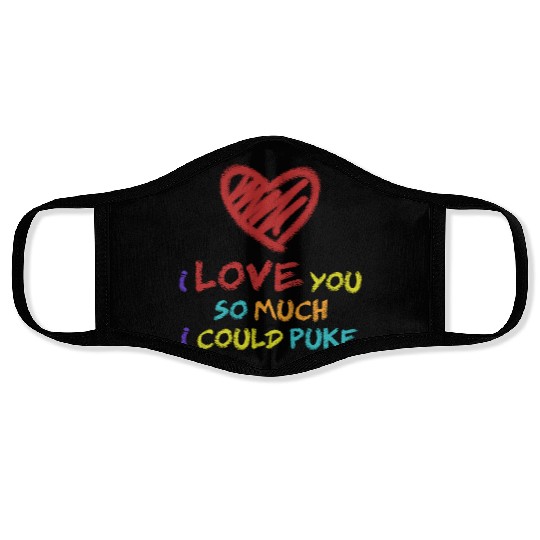 Valentine's day joke Face Masks