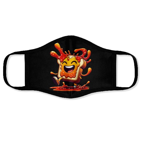 Jam Toast Delicious Breakfast Face Masks