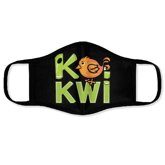 Kiwi Bird Cartoon Face Masks