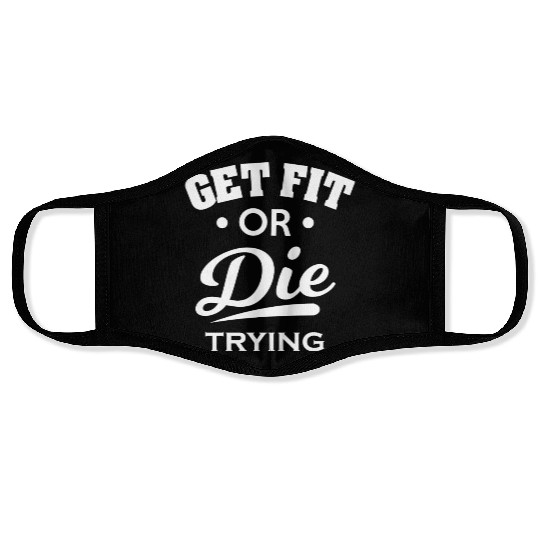Gym Fitness GetFitOrDie Face Masks
