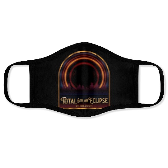 Total Solar Eclipse 2024 - Astronomy Face Masks