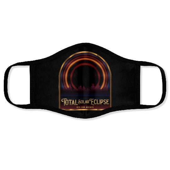 Total Solar Eclipse 2024 - Astronomy Face Masks