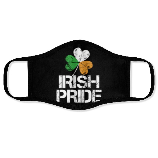 IRISH PRIDE Celtic Cross St Patricks Day Face Masks
