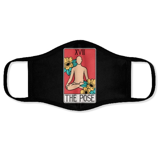 The Pose - Yoga Tarot Card Face Masks