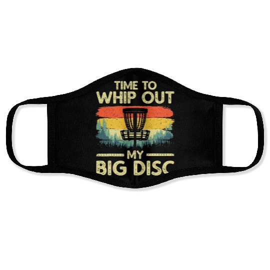 Disc Golf Art For Women Flying Disc Sport Players Face Masks