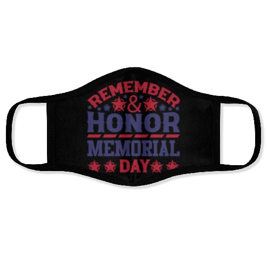 Memorial day ! respect for all Face Masks