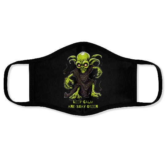 Keep Calm and Stay Green Goblin Face Masks