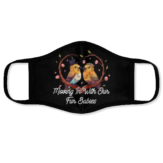 Moving In With Our Fur Babies Wedding Honeymoon Face Masks