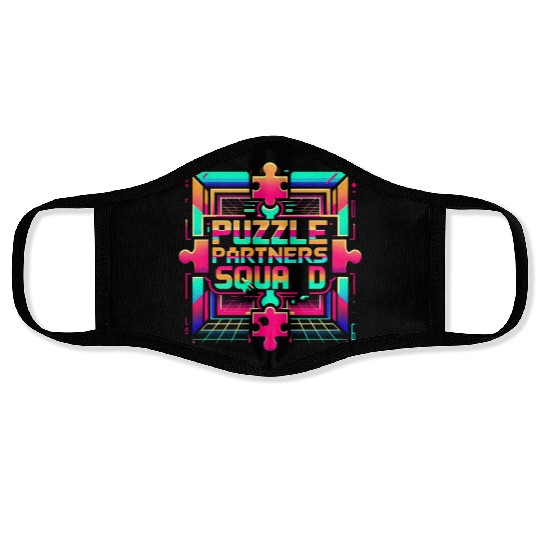 Puzzle Partners Squad 2 Face Masks