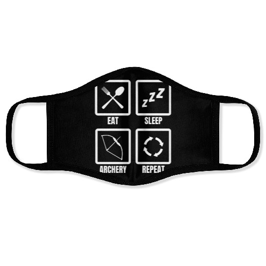 Archery Schedule Face Masks