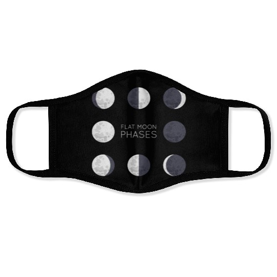Cool Full Moon - Solar Eclipse, Moon Phases Total Face Masks