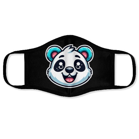 Cute Panda Cute Baby Panda Face Face Masks