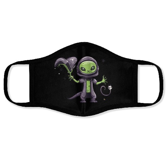 Alien Cat Face Masks