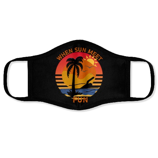 SWIMMING TEACHER COACH INSTRUCTOR LIFEGUARD SWIM Face Masks