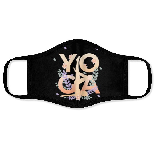 The art of yoga for physical and mental health Face Masks