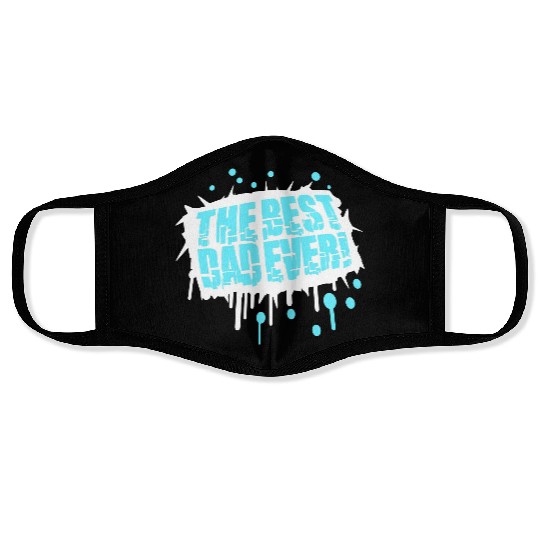 The Best Dad Ever Coolest Daddy in the World Love Face Masks