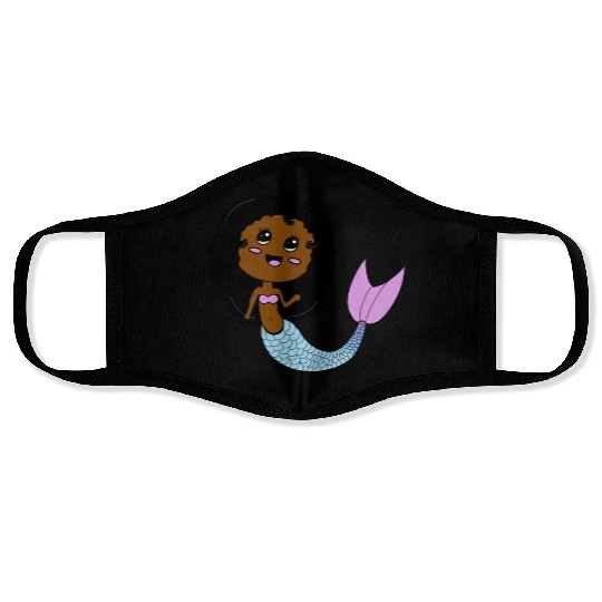 I Love Mermaids Cute Costume Kids Toddler Girl Face Masks