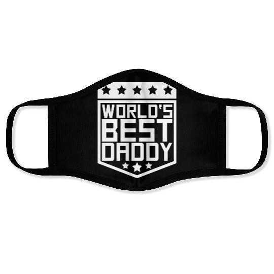 The Best Dad Ever Coolest Daddy in the World Love Face Masks