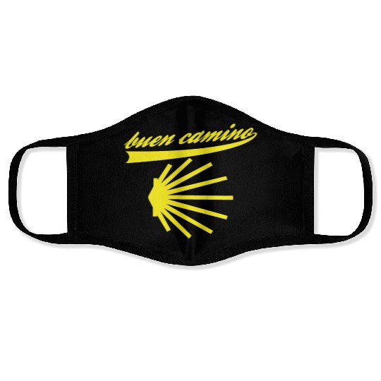 Way of St. James shell pilgrims buen camino Face Masks
