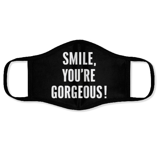 Smile You're Gorgeous Positive Affirmation Face Masks