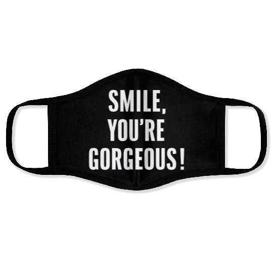 Smile You're Gorgeous Positive Affirmation Face Masks