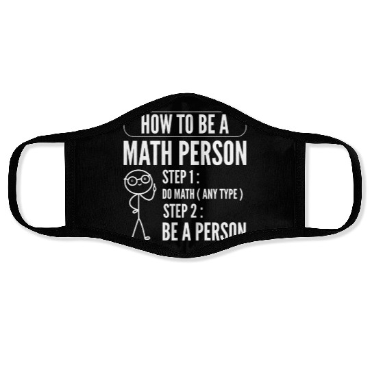 Funny Math Mathematician Statistician Face Masks