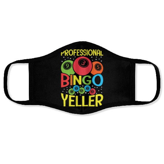 Professional Bingo Yeller Bingo Player Face Masks