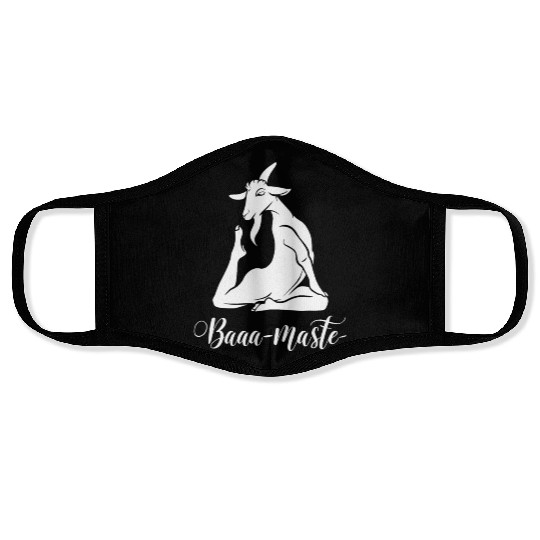 Baaa-Maste Goat Yoga Pose Serenity Face Masks