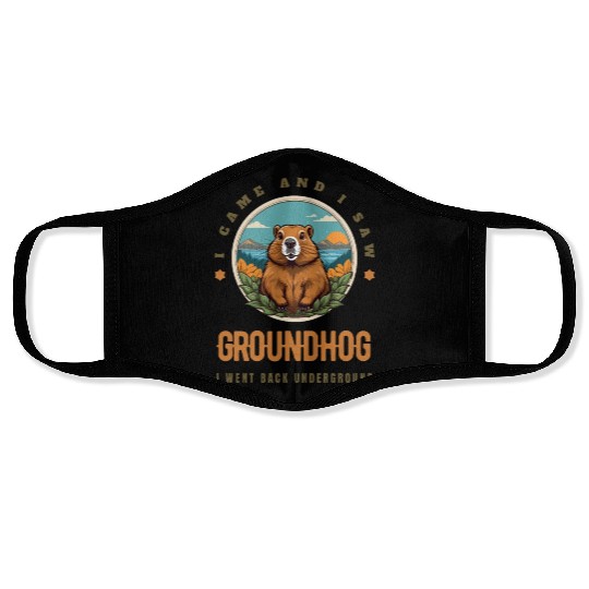 Groundhog Face Masks