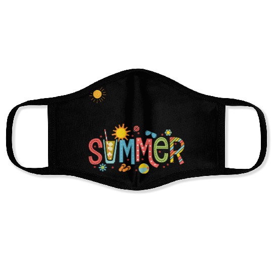 Summer vibes Face Masks