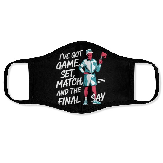 Tennis Umpire Ref Sports Game Official Referee Face Masks