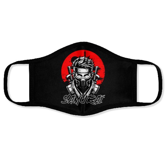 Samurai Warrior Face Masks