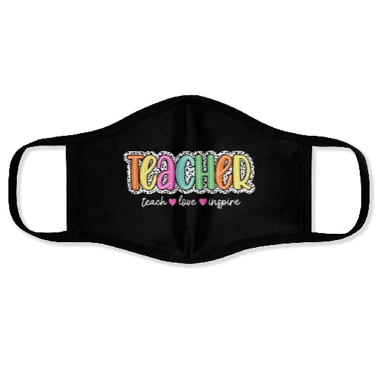 Teacher Dalmatian Face Masks