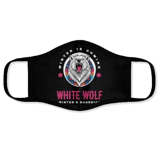 White Wolf Face Masks