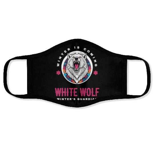 White Wolf Face Masks